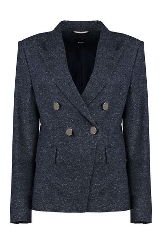 Double-breasted Wool Blazer - Hugo Boss - Modalova