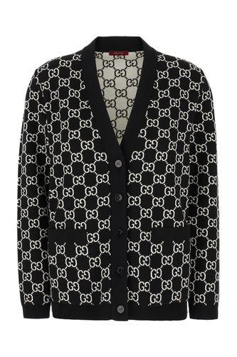 Embroidered Stretch Wool Blend Reversible Cardigan - Gucci - Modalova