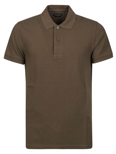 Tennis Piquet Short Sleeve Polo Shirt - Tom Ford - Modalova