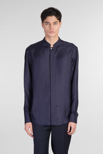 Giorgio Armani Shirt In Blue Silk - Giorgio Armani - Modalova