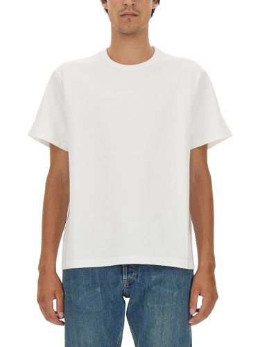 Embroidered Regular Plain T-shirt - Alexander McQueen - Modalova