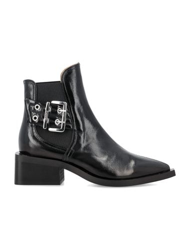 Ganni Chuncky Buckle Chelsea Boots - Ganni - Modalova