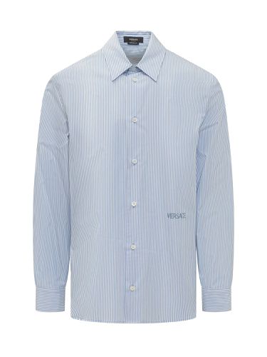 Versace Cotton Poplin Shirt - Versace - Modalova