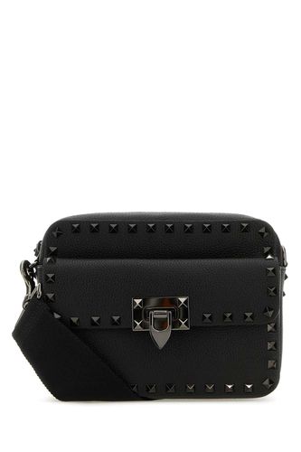 Black Leather Rockstud Crossbody Bag - Valentino Garavani - Modalova