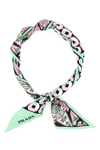 Prada Printed Silk Foulard - Prada - Modalova