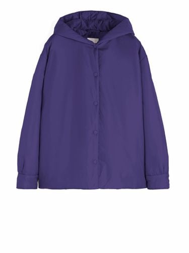 Purple Down Jacket With Hood Women - Aspesi - Modalova