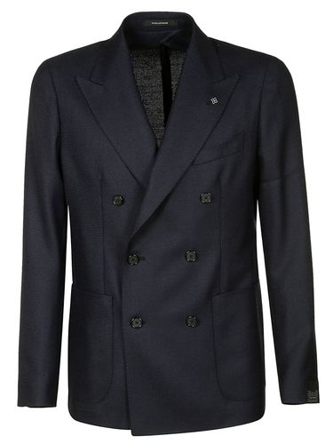 Patch-pocketed Double-breasted Blazer - Tagliatore - Modalova