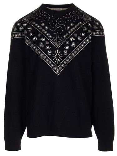 Sweater With Bandana Embroidery - Marcelo Burlon - Modalova