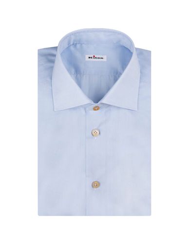 Light Poplin Classic Shirt - Kiton - Modalova