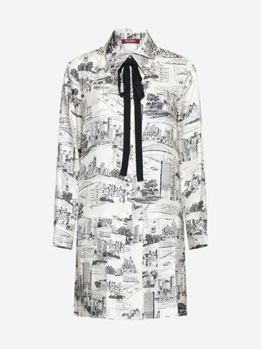 Bath Print Silk Dress - Max Mara Studio - Modalova