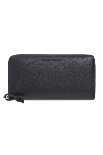 Logo Lettering Zipped Wallet - Emporio Armani - Modalova