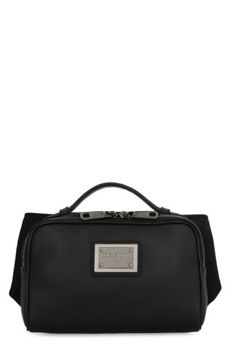 Leather Belt Bag With Logo - Dolce & Gabbana - Modalova