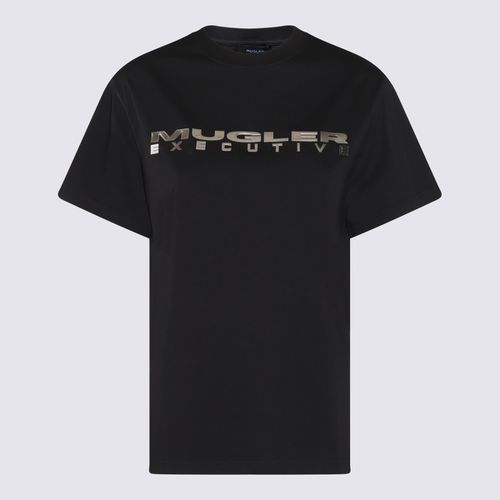 Mugler Black Cotton T-shirt - Mugler - Modalova