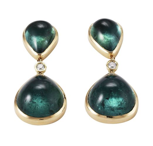 Lo Spazio Eden Rock Verde Earrings - Lo Spazio Jewelry - Modalova