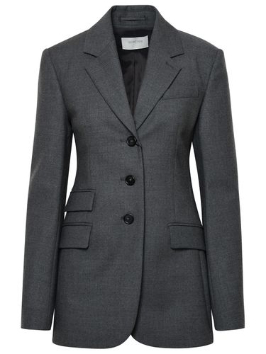 SportMax Grey Wool opice Blazer - SportMax - Modalova