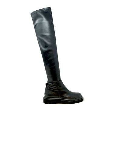 Paloma Barcelo Black Leather Over The Knee Kenda Boots - Paloma Barceló - Modalova