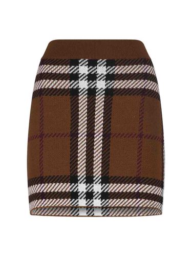 Exaggerated Check Pattern Mini Skirt - Burberry - Modalova