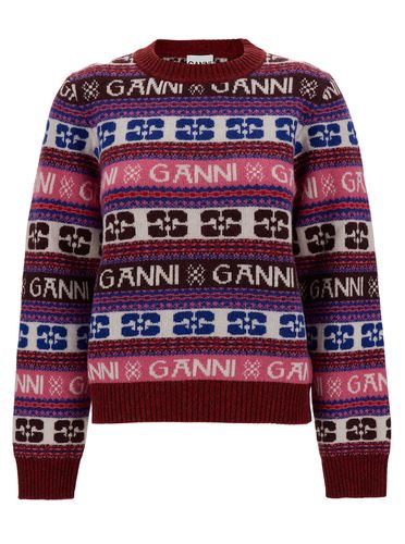 Ganni Multicolor Wool Knitwear - Ganni - Modalova
