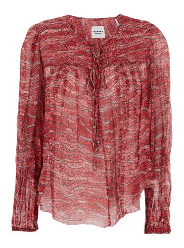 Advika Semi-transparent Shirt With All-over Print In Viscose Woman - Marant Étoile - Modalova