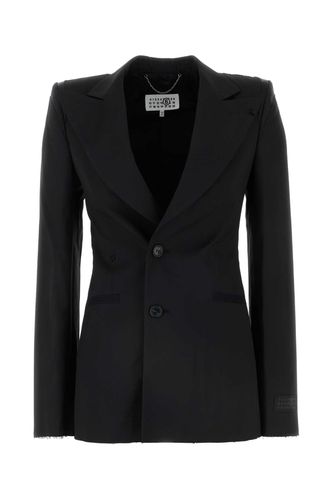 Stretch Polyester Blend Blazer - MM6 Maison Margiela - Modalova