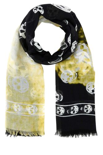 Printed Satin Foulard - Alexander McQueen - Modalova