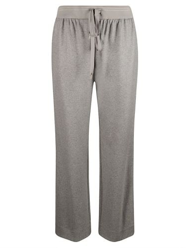 Side Stripe Drawstring Waist Track Pants - Lorena Antoniazzi - Modalova