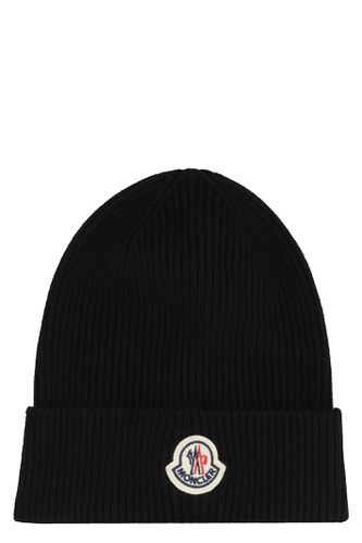 Moncler Ribbed Knit Beanie - Moncler - Modalova