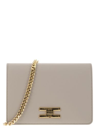 Shoulder Bag With Gold Swivel Logo - Elisabetta Franchi - Modalova