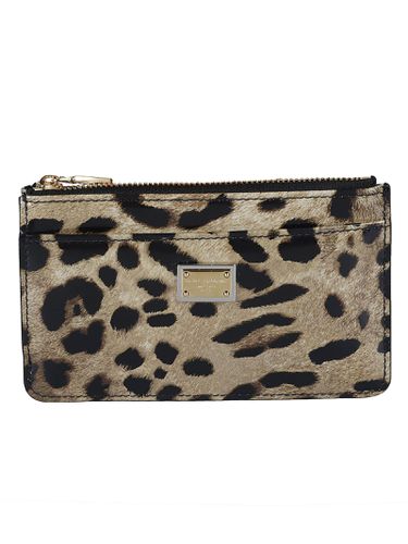 Leopard Print Medium Card Holder - Dolce & Gabbana - Modalova