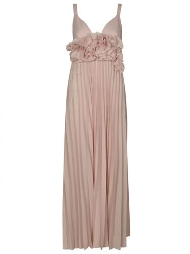 Parosh Pleated Long Dress - Parosh - Modalova