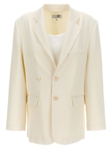 Single-breasted Blazer With Top Insert - MM6 Maison Margiela - Modalova