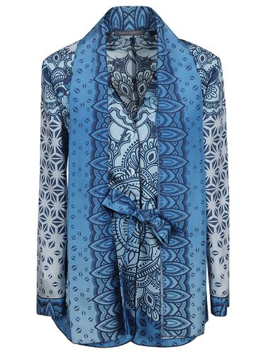 Tie-waist All Over Printed Shirt - Alberta Ferretti - Modalova