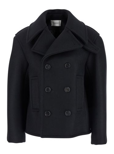 Saint Laurent Oversized Caban Coat - Saint Laurent - Modalova