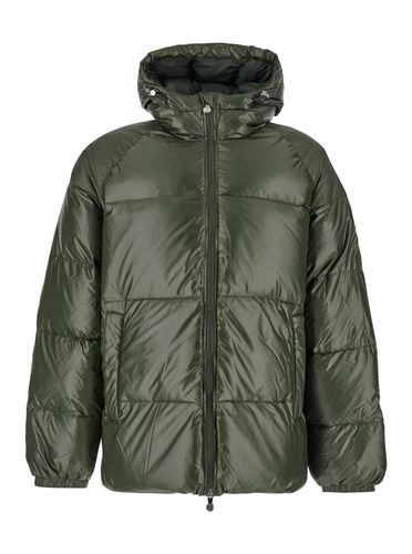 Sten Down Jacket With Drawstring Hood And Logo Patch In Technical Fabric Man - Pyrenex - Modalova