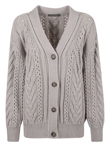 Knitted Buttoned Cardigan - Alberta Ferretti - Modalova