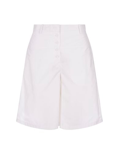 Cotton Bermuda Shorts With Buttons - Jil Sander - Modalova