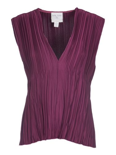 Forte_Forte V-neck Pleated Sleeveless Top - Forte Forte - Modalova