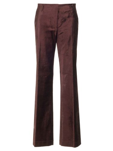 Forte_Forte Cotton Viscose Stretch Velvet Trumpet Shaped Pants - Forte Forte - Modalova