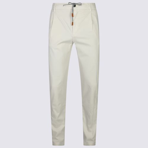 Eleventy White Cotton Pants - Eleventy - Modalova