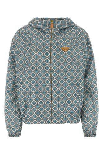 Prada Printed Nylon Windbreaker - Prada - Modalova