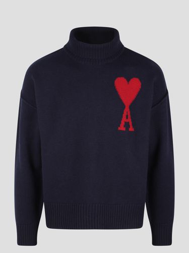 Red Ami De Coeur Sweater - Ami Alexandre Mattiussi - Modalova