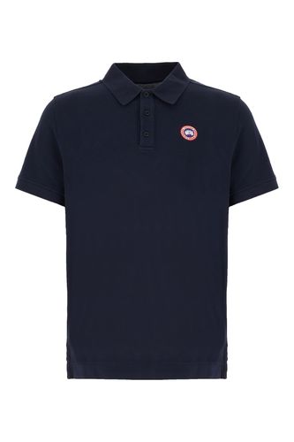 Navy Blue Piquet Polo Shirt - Canada Goose - Modalova