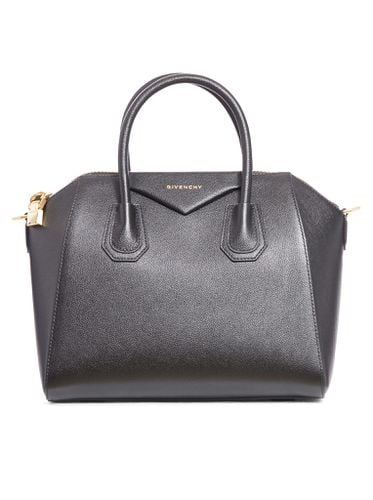 Small Antigona Handbag In Leather - Givenchy - Modalova