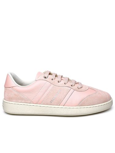 Ferragamo Pink Leather Sneakers - Ferragamo - Modalova