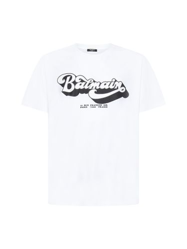 Balmain White 70s T-shirt - Balmain - Modalova