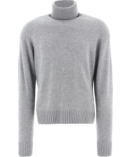 Fine Knit Turtleneck Jumper - Off-White - Modalova