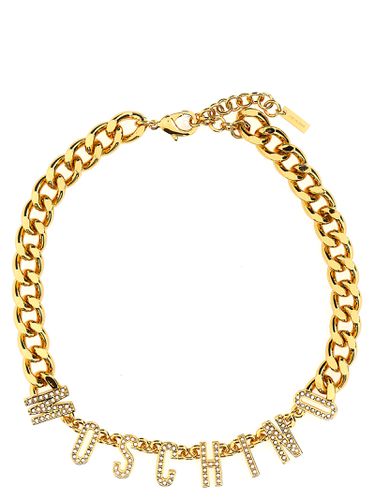 Moschino Logo Necklace - Moschino - Modalova