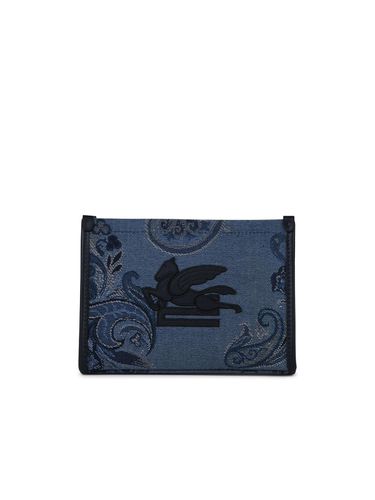 Etro jacquard Blue Clutch - Etro - Modalova