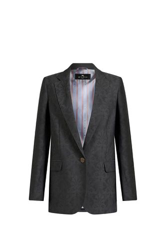 Jacquard Single-buttoned Blazer - Etro - Modalova