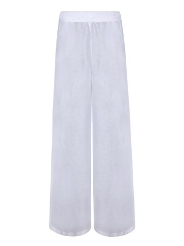 Linen Wide-leg Trousers - Fabiana Filippi - Modalova